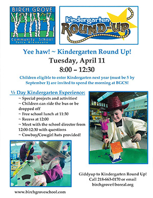 Kindergarten Round-Up Poster