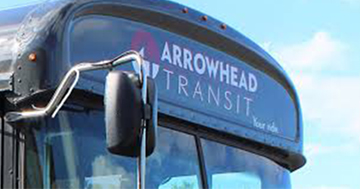 Bus with Arrowhead Transit signage